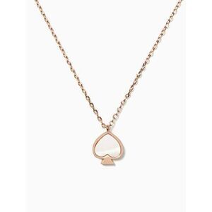 KATE SPADE NWT Iconic Logo Pendant Gold Rose Tone Necklace